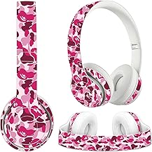 Sticker Cover Compatible with Beats Solo 3, Pink Camo - H...