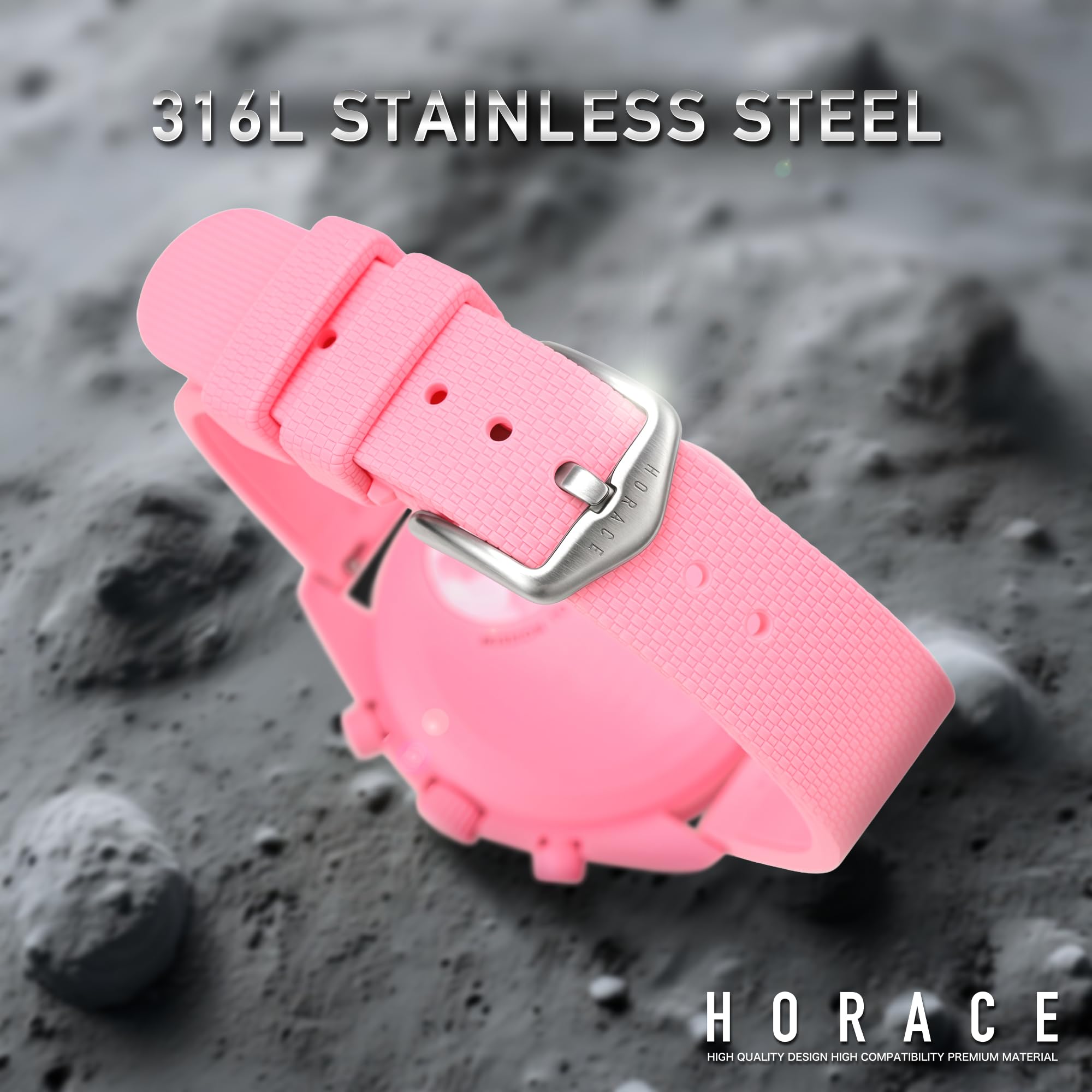HORACE Cinturino universale in silicone liquido da 20 mm a sgancio rapido compatibile con Omega x Swatch MoonSwatch
