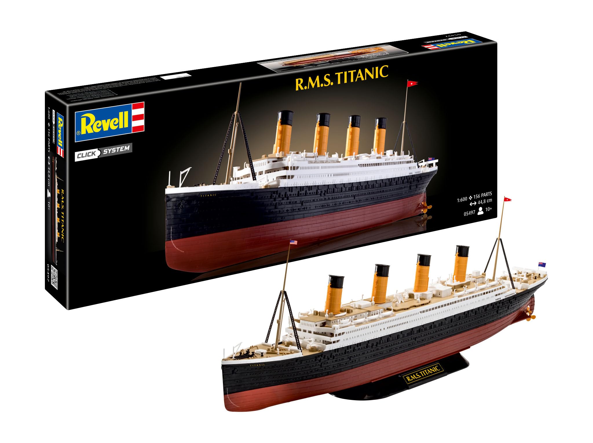 Amazon.com: Revell 05497 R.M.S. Titanic (Click System) 1:600 Scale