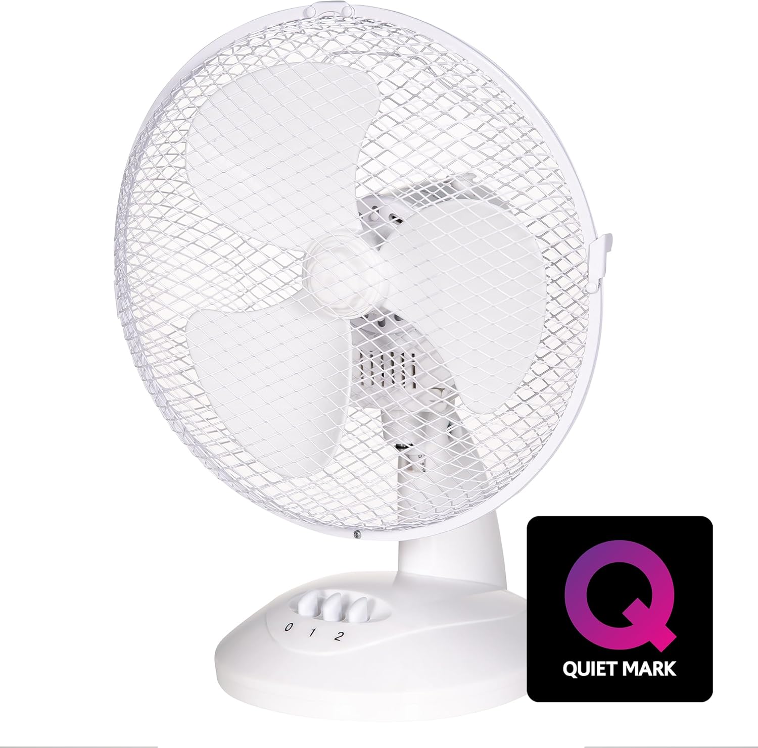 Russell Hobbs 9" Inch, Portable Desk Fan, 2 Speeds, Wide-Angled Oscillation, Quiet Operation, Perfect for Bedroom or Office, White - RHPDF0921 — image 8