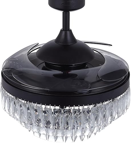 Miniatura 5 de Fanaway Lucci Air Veil 21292201 - Ventilador de techo, hoja retráctil de bajo consumo y estética de diseño único, color negro, 48 pulgadas