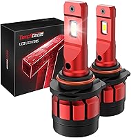 Vista 1 de Torchbeam Luces antiniebla 9005, bombillas blancas de 36000 lm con ventilador de refrigeración turbo, súper brillo, instalación rápida de 5 minutos