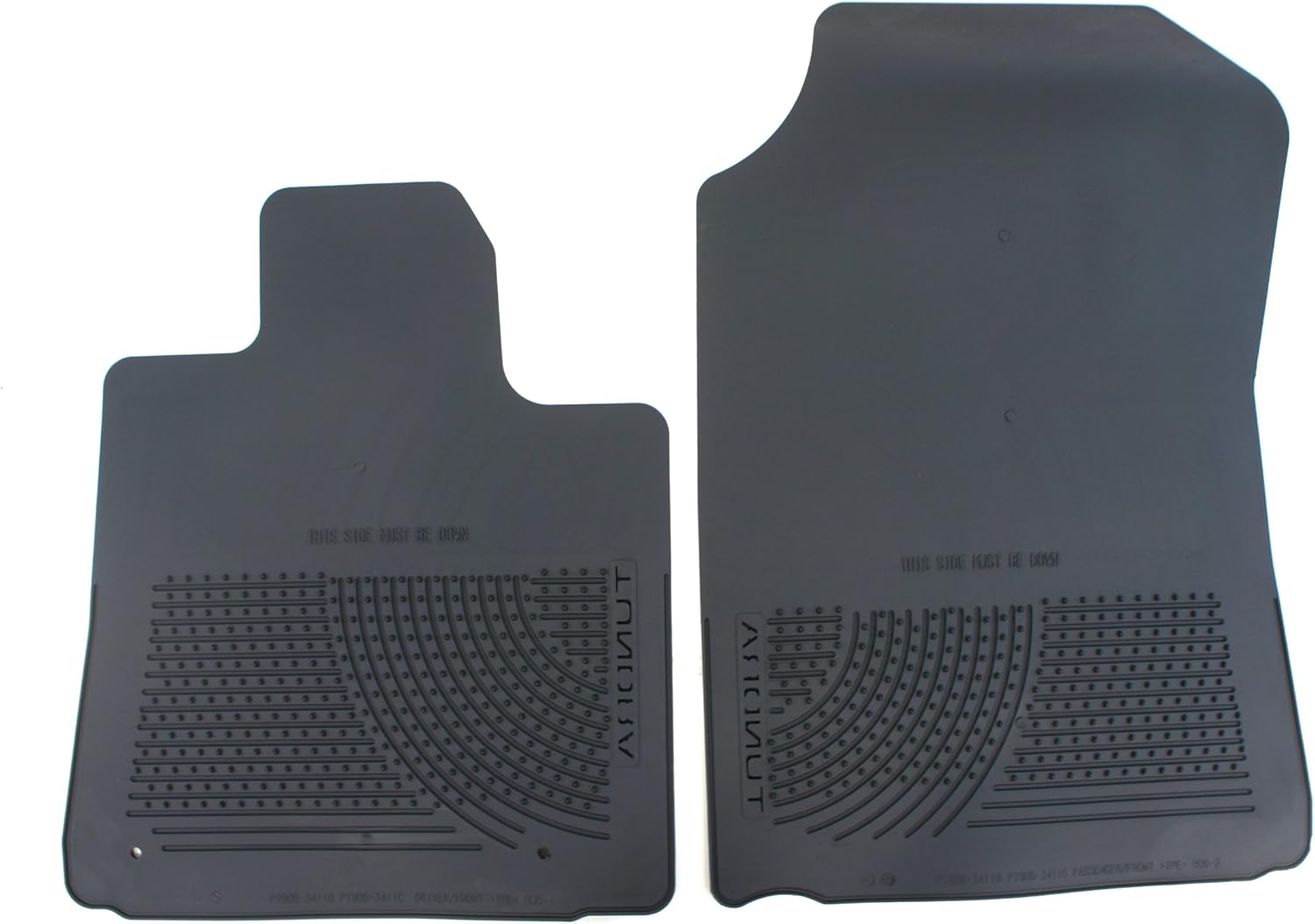 Genuine Toyota Accessories PT908-3400W-02 Front All-Weather Floor Mat - (Black), Set of 2