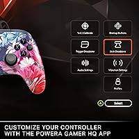 Vista 8 de PowerA Advantage Plus Wired Controller for Xbox Series X S - Night Blossom, officially licensed, adjustable height thumbsticks, hall effect, Arctic