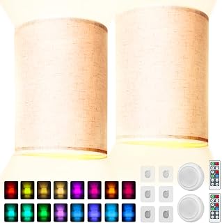 Wall Sconces Set of Two Battery Operated Wall Sconce,16 RGB Colors Changeable Dimmable Wireless Wall Light Easy to Hang and Assemble,Wall Lamps for Bedrooms Set of 2,Battery Operated Wall Lights