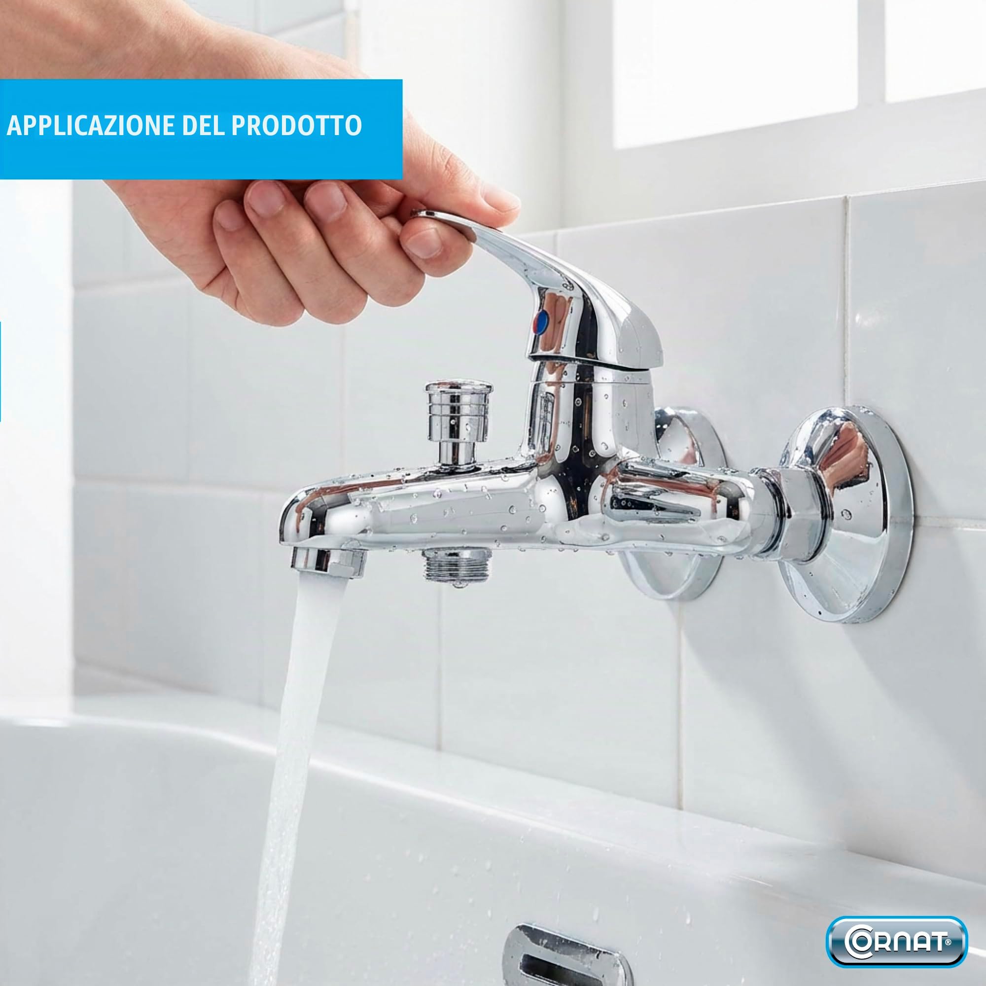 PICCOLO SA841 - Miscelatore monocomando per vasca da bagno, cromato