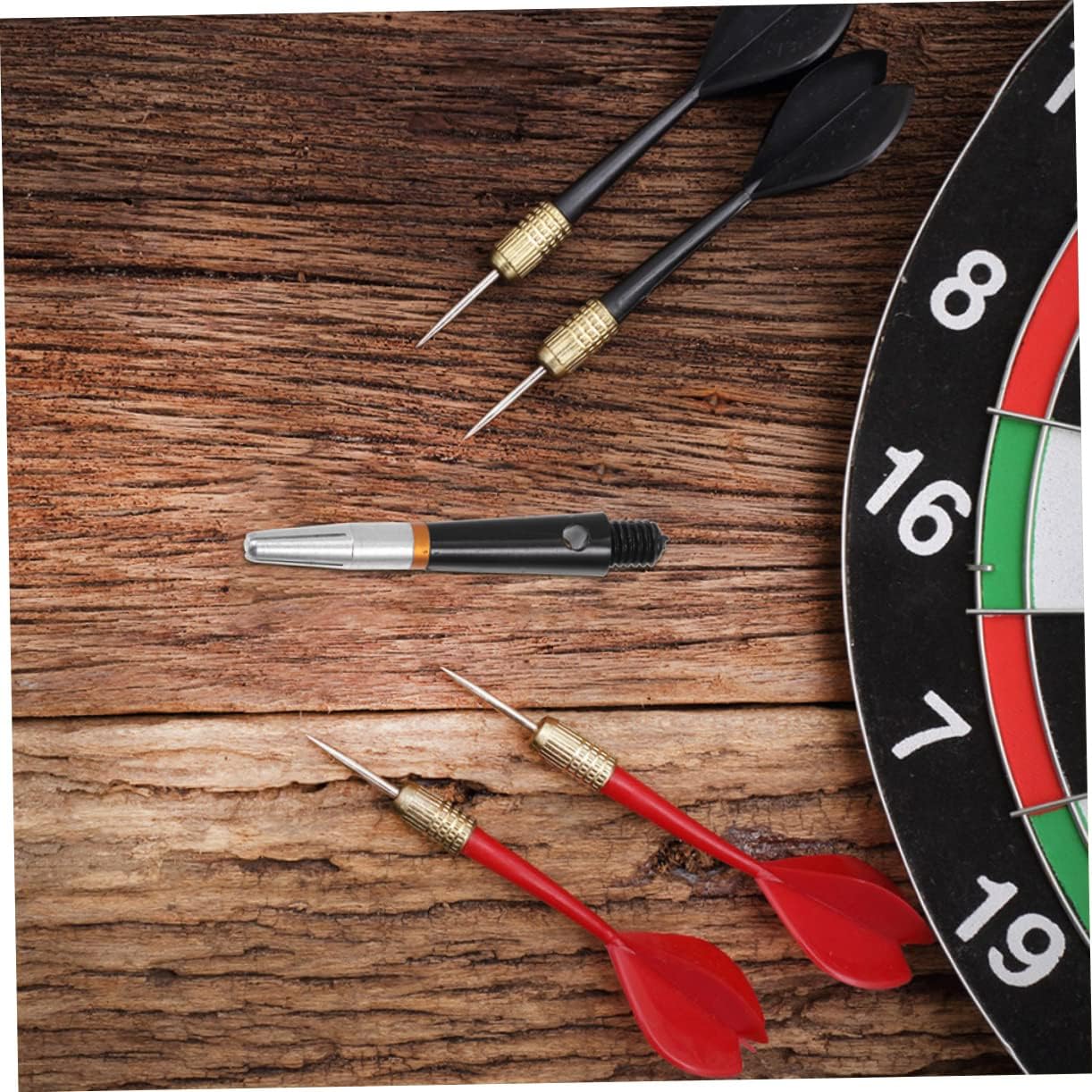 Yardwe 12 Pcs Shaft Flights for Steel Tip Throwing Fitting Game Necessity Stems for Steel