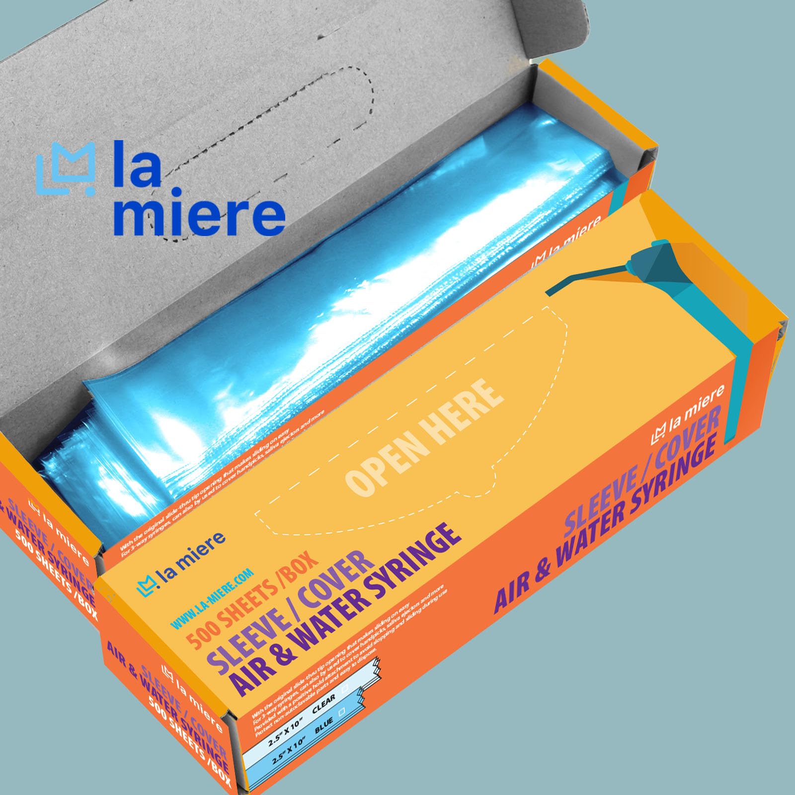 Mydent BF-3000 Air/Water Syringe Sleeves, 2.5' x 10