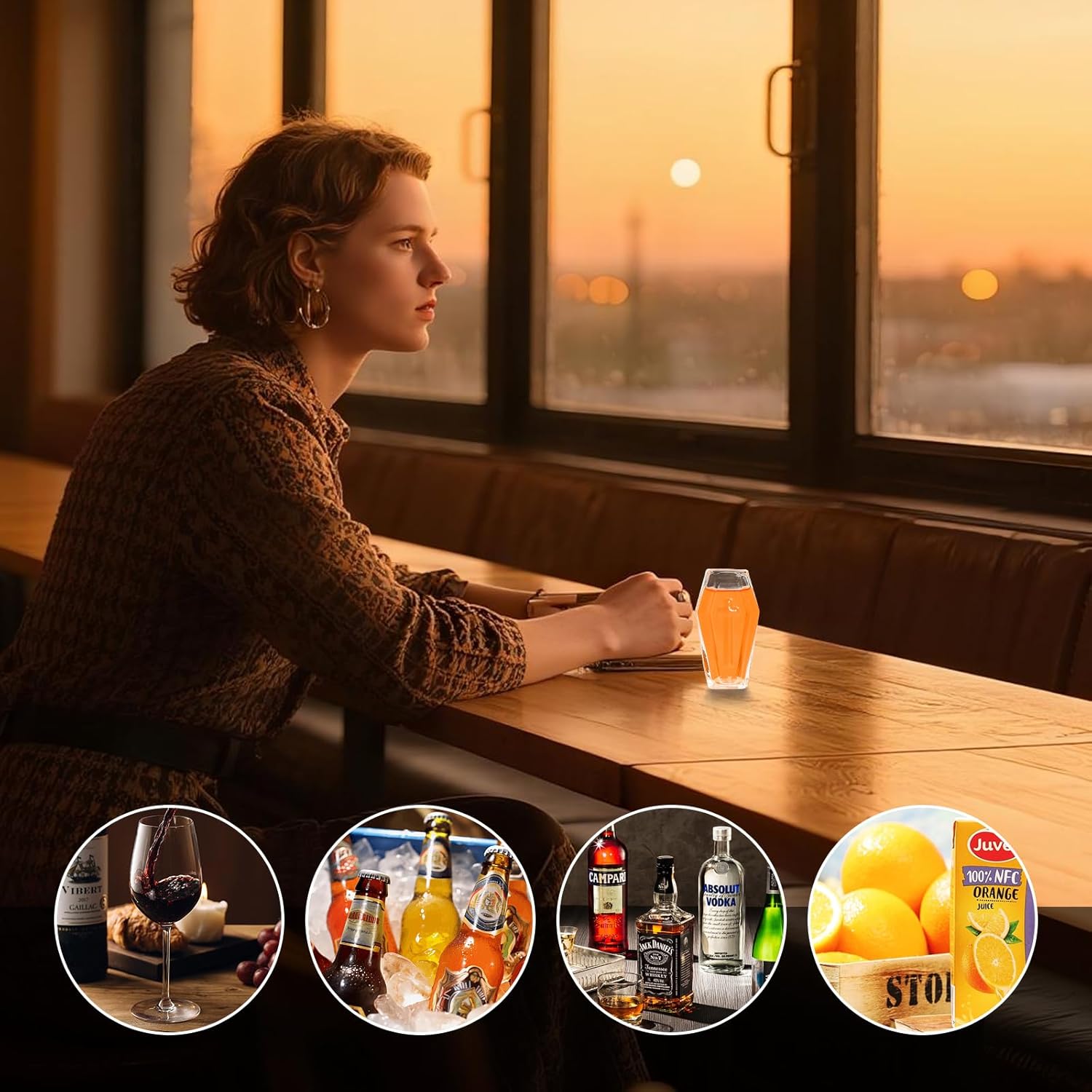 12PCS Coffin Shot Glasses 1.85 OZ Drinking Glass Clear Shot Glasses Whiskey Glasses Set 12 Alcohol Gifts Gothic Home Decor