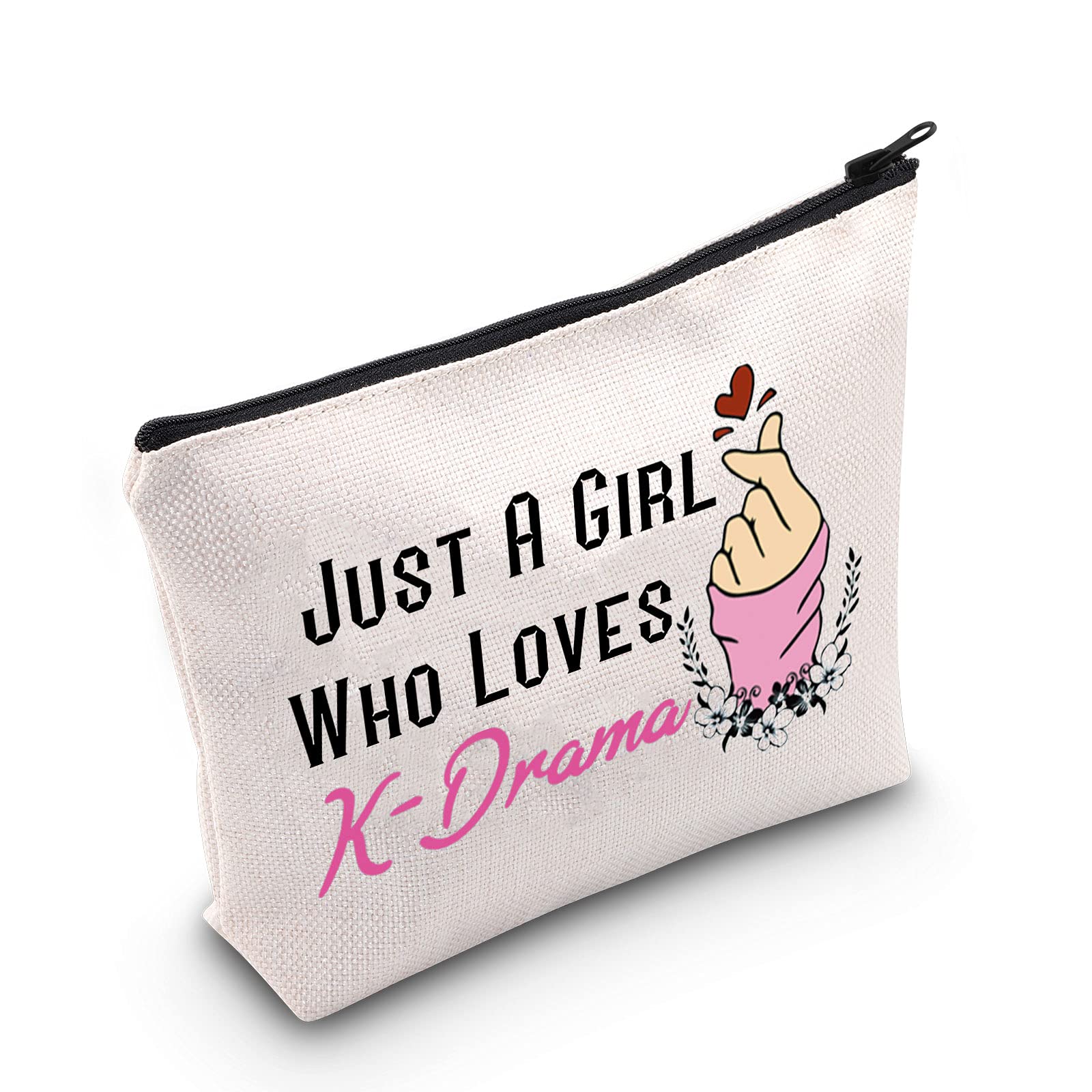 MEIKIUP K-Drama Lover Makeup Bag Korean Drama Gift K-drama Queen Gift Who Loves K-Drama Travel Zipper Bag