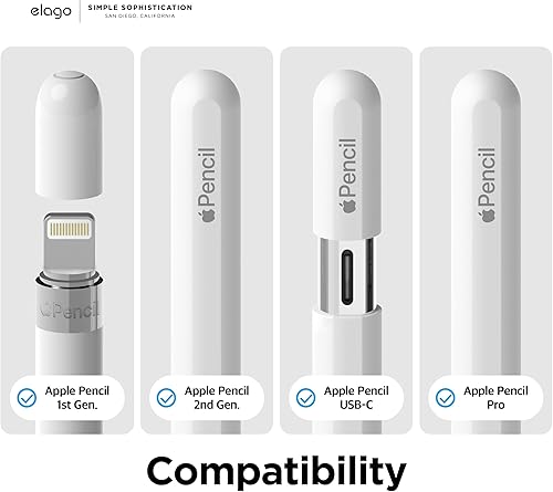 Miniatura 2 de elago Paquete de 4 puntas de repuesto compatibles con Apple Pencil Pro, Apple Pencil (1 y 2 generación) y Apple Pencil (USB-C), puntas de lápiz de