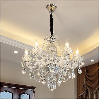 LED Chandeliers, Luxury LED Crystal Chandeliers Lighting Lustre Cristal Compatible with Living Room Bedroom Led Modern Large Chandeliers,Ceiling Lighting
