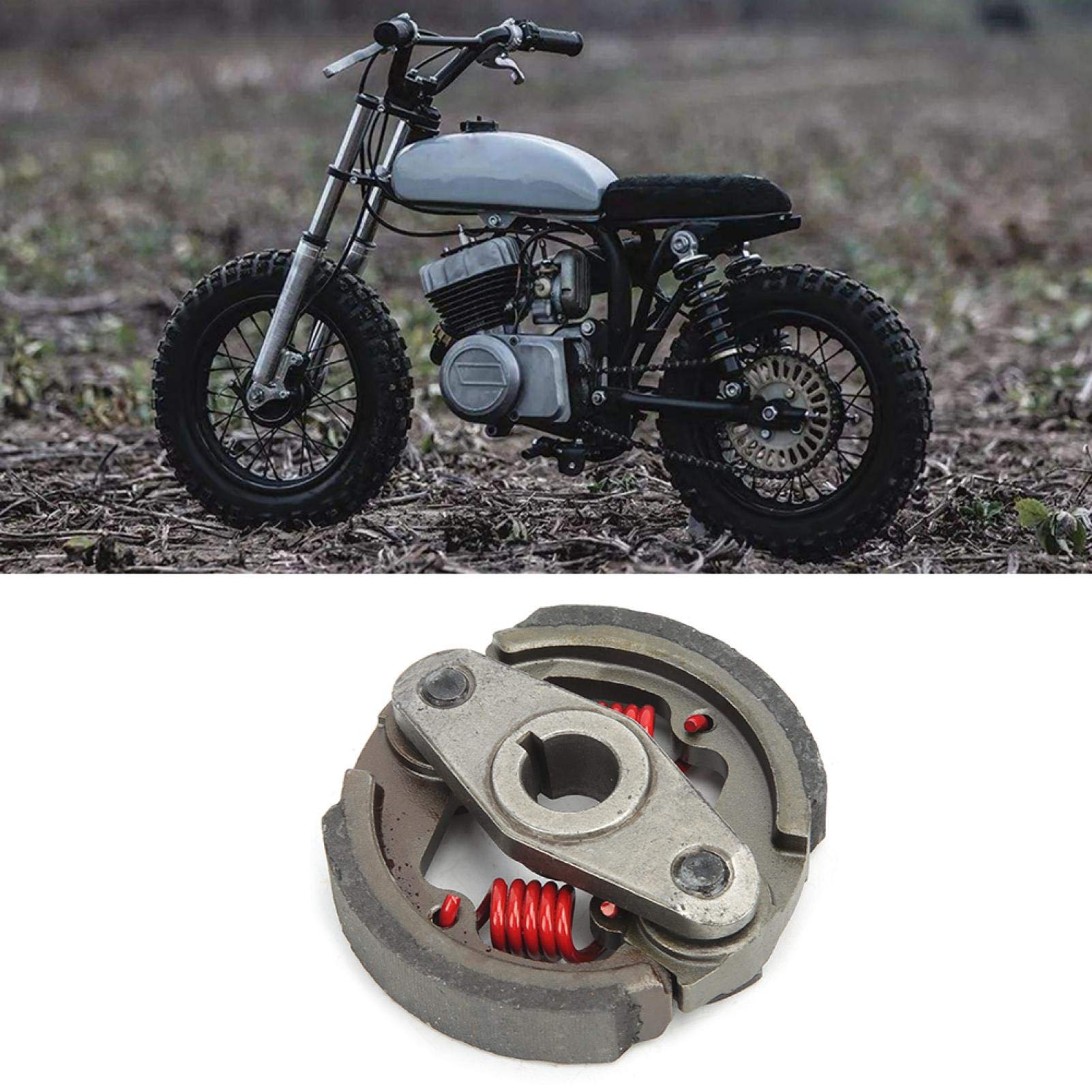 Fydun Frizione Minimoto, Pastiglia Frizione 2 Tempi con 2 Molle per Mini Moto Quad ATV Dirt Bike