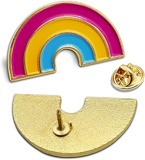 2/12/50/100Pcs Pan Pansexual Pride Rainbow Lapel Pins Bulk-Supports LGBT Progress Gay Brooch Badge for Men Women Clothes Bags Hats