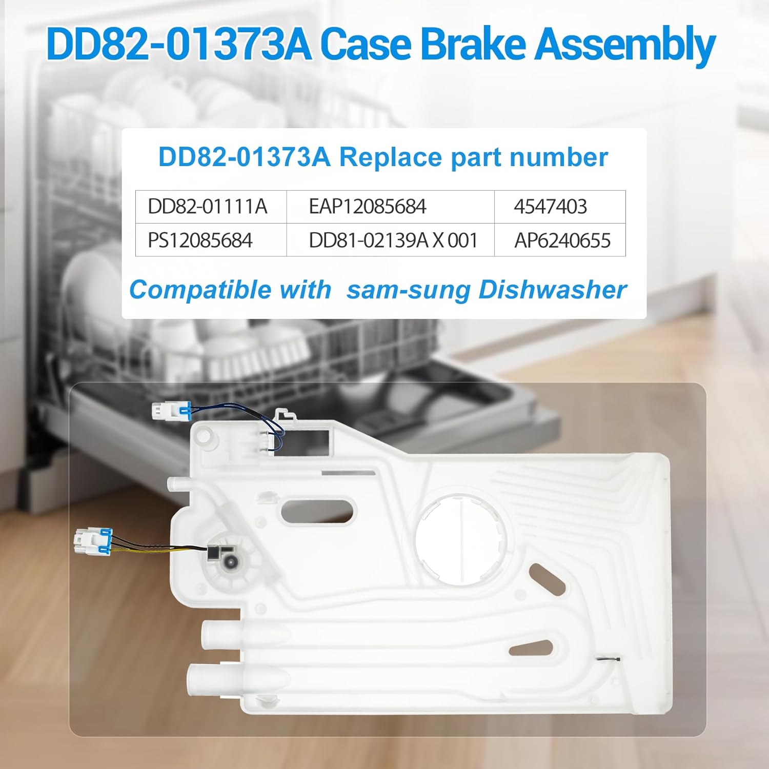 DD82-01373A, DD82-01111A Dishwasher Case Break And Overflow Sensor, Compatible With samsung Dishwasher OEM Parts DD82-01111B A/S-CASE BTAKE up, 1-Year Warranty.
