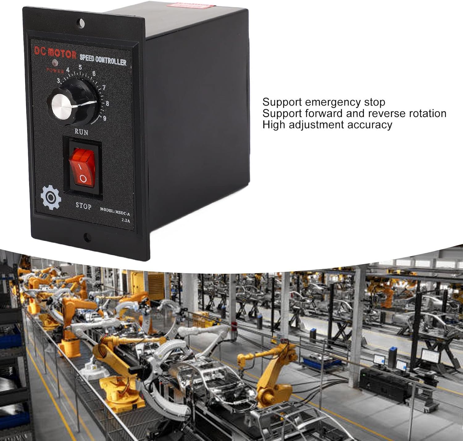 DC Motor Speed Regulator Controller MSDC A DC Motor Governor Input 110VAC Output 90VDC Power Converters (500W)