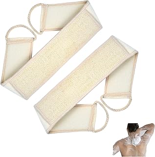 2 Pcs Loofah Back Scrubber Exfoliating Towel Back Washers Shower Back Exfoliator Strap Bath Sponge Body Scrubber Back Backwash Belt Back Loofah Side Scrubbing Dry Clean Pad for Bathroom Accessories