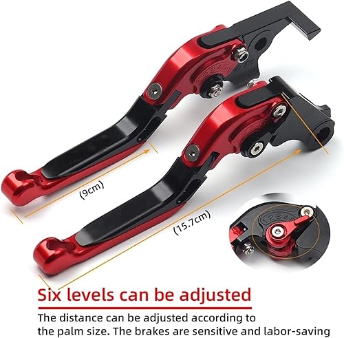 Miniatura 2 de Para Ducati Scrambler Cafe Racer 2019 2020 - Palanca de freno de embrague de motocicleta, extensible, ajustable, plegable, manillar, agarres de mano