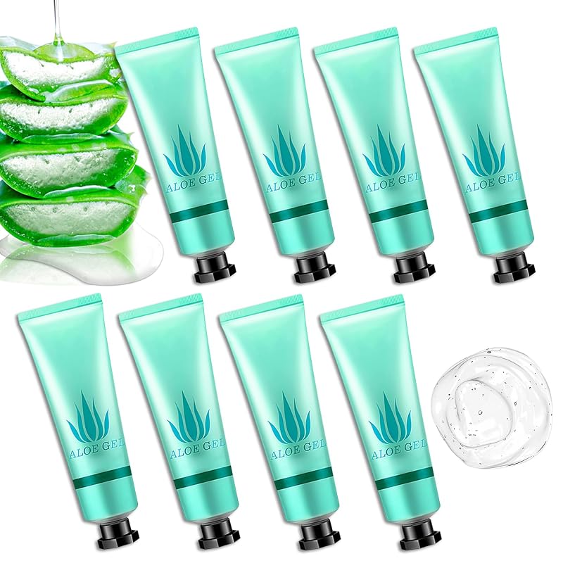 WENJLYJ Gel de Aloe Vera para Rosto e Corpo, Conjunto com 8