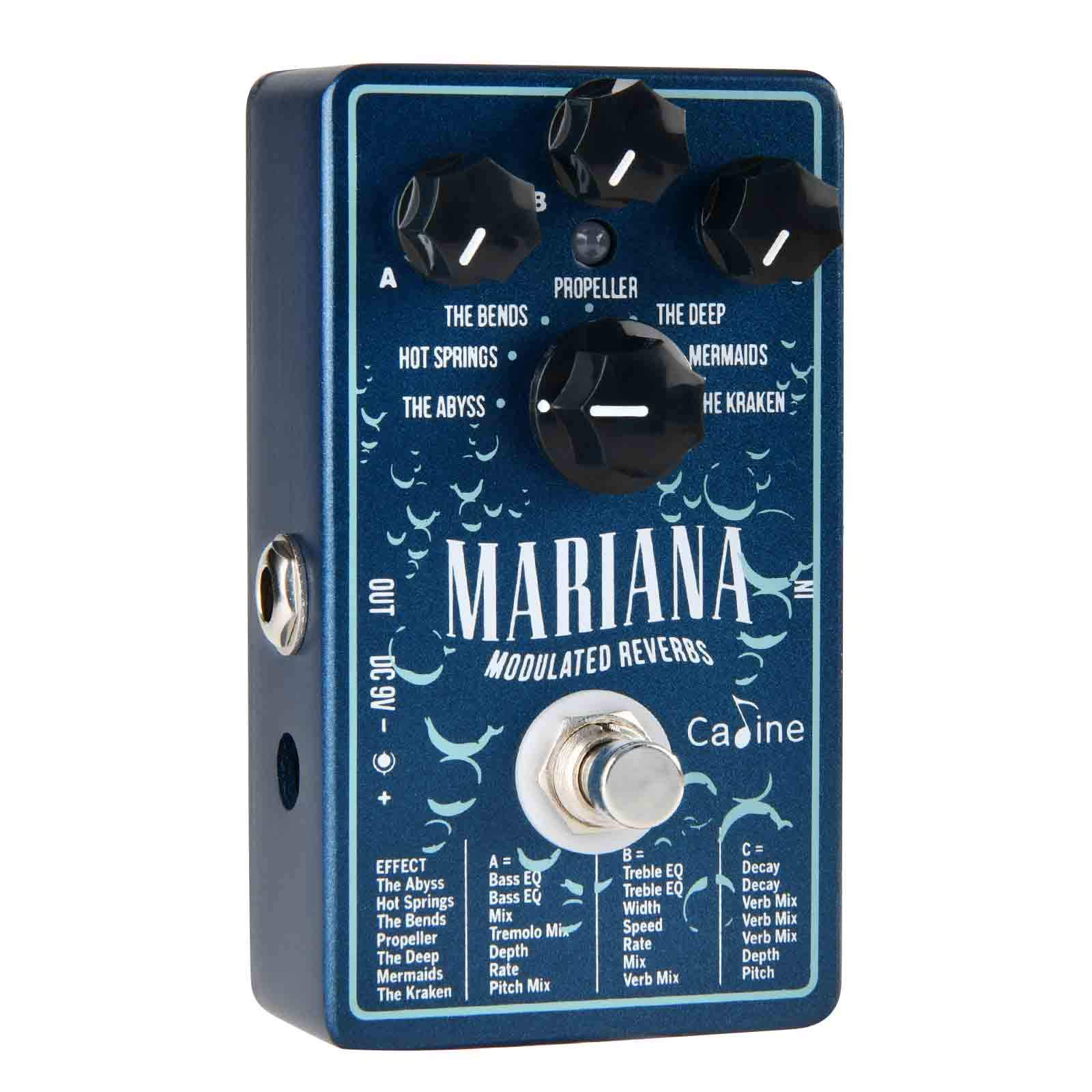 Caline CP-507 Mariana Modulated Reverbs Digitales Gitarren-Effektpedal (7 Arten von Reverb)