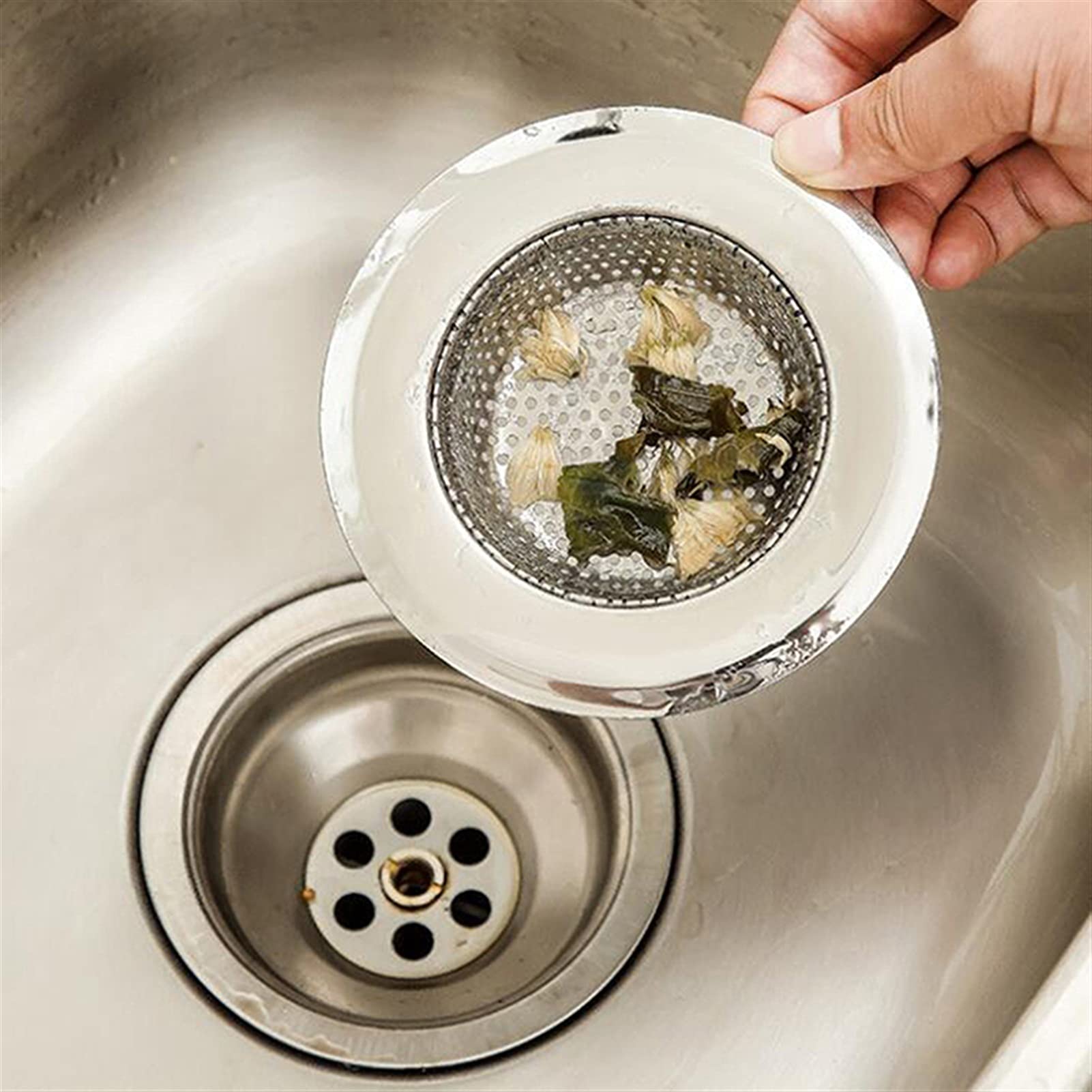 Abtropfgestell, Abflusskorb, Sieb, Bodenablauf, Küche, Lebensmittelschlacke, Badezimmer, Netz, Edelstahl, Spülbecken, Filter, Reiniger, Abflussstopfen, Abflussregal