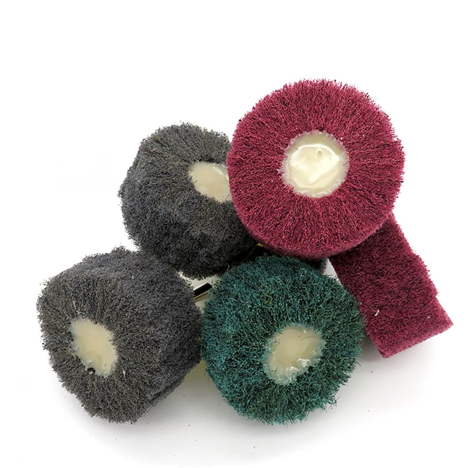 Tarcze Polerskie, Tarcze Listkowe 6 Mm Trzpień Klapowy Ściernica Szlifierska 25X50 Mm Włókno Nylonowe Ścierne Szorowanie Polerowanie Tarcza Polerska/Green 240Grit/1Pcs