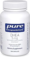 Vista 1 de Pure Encapsulations Suplemento hipoalergénico micronizado, DHEA (dehidroepiandrosterona) 5 mg, 180 cápsulas
