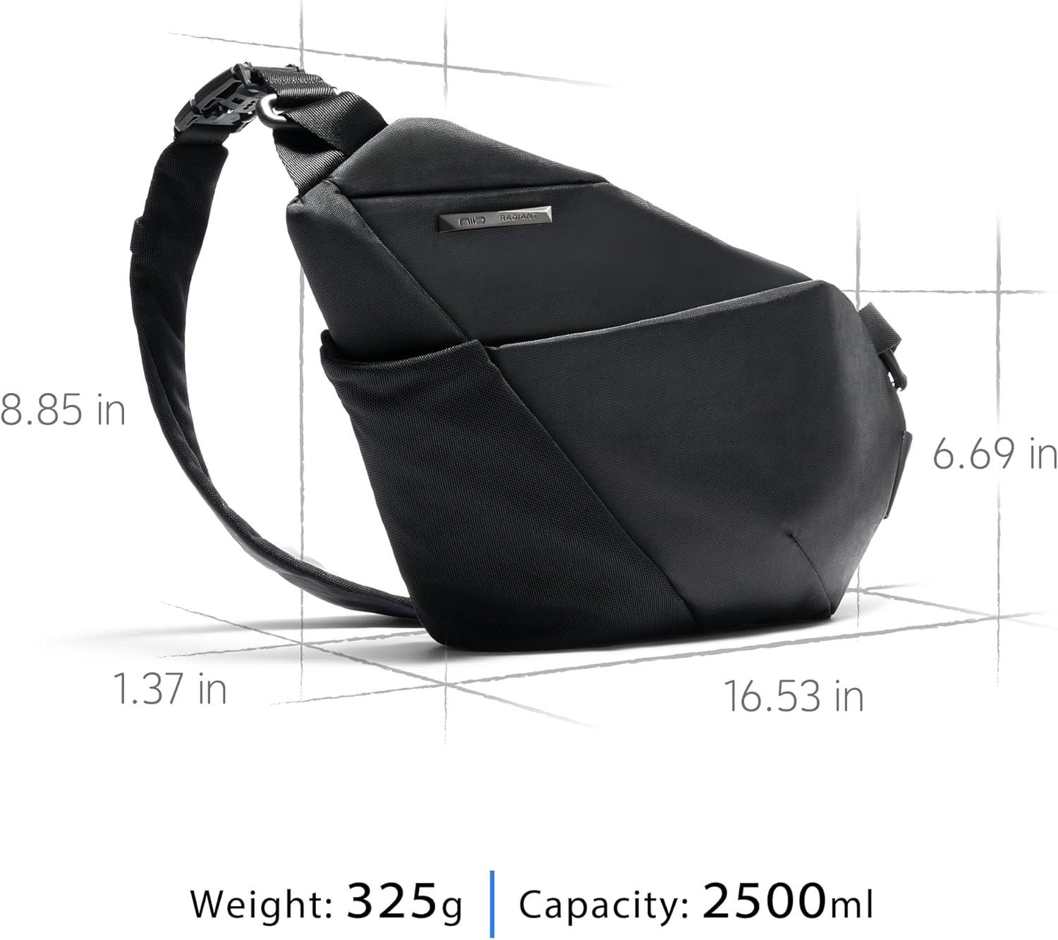 NIID FINO V Sling Bag,Anti Theft Bag,Sling Bag for Men,Ultra Slim Chest Pack,Crossbody Sling Bags for SWITCH 2 - Image 4