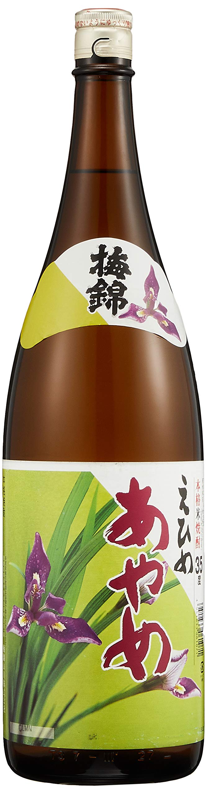 Amazon.co.jp: 梅錦山川 単式35°えひめあやめ 米 1800ml : 食品・飲料