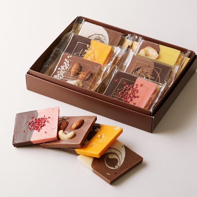 Amazon ラ メゾン白金 タブレット 6枚入り 6種類 チョコレート おしゃれ 詰め合わせ ホワイトデー ギフト 個包装 ラ メゾン白金 チョコレートギフト 通販