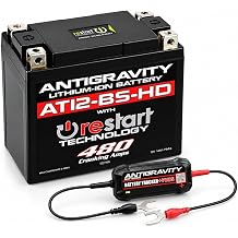 Antigravity AT12-BS-HD RE-START Motorcycle Battery, 480 Cranking Amps, YT12-BS YT12B-BS YT14-BS YT14B-BS Replacement