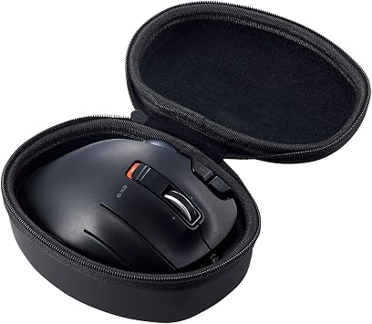 ELECOM Official Hard EVA Travel Protection Storage Case Replacement for M-XT2&3 Series, Wired/Wireless Thumb Control Trackball Mouse, Ergonomic Design, Optical Gaming Sensor - Case Only BMA-XT2BK