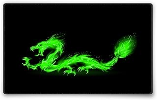 Silent Monsters Mouse Mat Size M (360 x 250 mm), Mouse Pad Design: Fire Dragon, Stitched Edges, Mousemat for Office and Gaming, Mousepad Non-Slip Rubber Base, Desk Mat