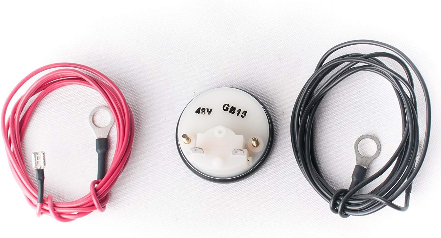 Stone River 48 Volt Golf Cart Battery Meter KIT - Perfect for EZGO, Club CAR, Yamaha Carts