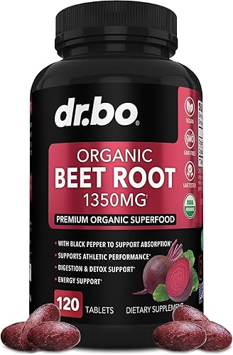 Cápsulas orgánicas de raíz de remolacha suplementos  1350 mg pastillas de extracto de polvo de remolacha, suplemento de polvo de raíz de remolacha disponible en Yaxa Colombia