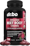 Organic Beet Root Capsules Supplements - 1350mg Beetroot Powder Extract Pills, Organic Beet Root Powder Supplement, Super Nitric Oxide Beets High Circulation Total Vitamins Support - 120 Beets Tablets