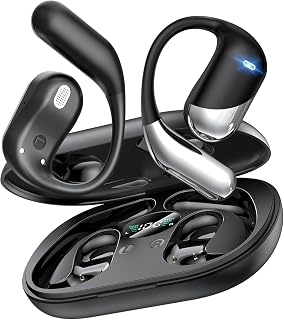 Paekole Ultra Open Ear Bluetooth Bone Conduction Headphones with 60-Hour Battery
