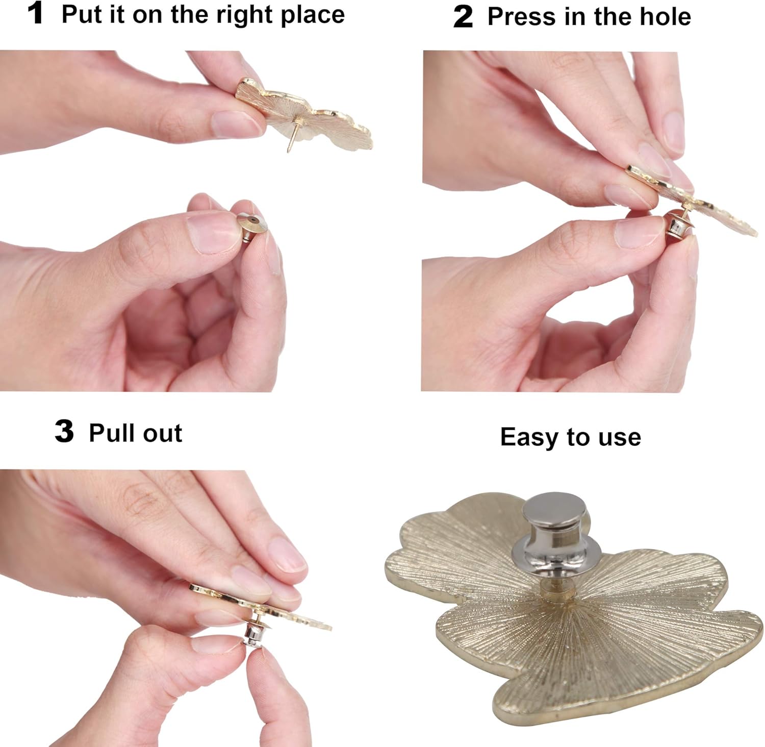 ZTWEDEN 70 Count Pin Backs Locking Pin Keepers Pin Locks Metal Locking Clasp No Tool Required Locking Pin Backs Keepers