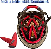 Vista 2 de Bike Helmet Pads Padding Kit Universal Bicycle Replacement Foam Pads Padding Cushions Mats Set for Bike Cycling Motorcycle Helmet