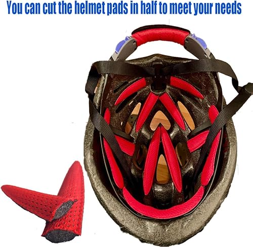 Miniatura 2 de MTGHYARE Kit de acolchado para casco de bicicleta, almohadillas de espuma de repuesto universales para bicicleta, juego de almohadillas para casco