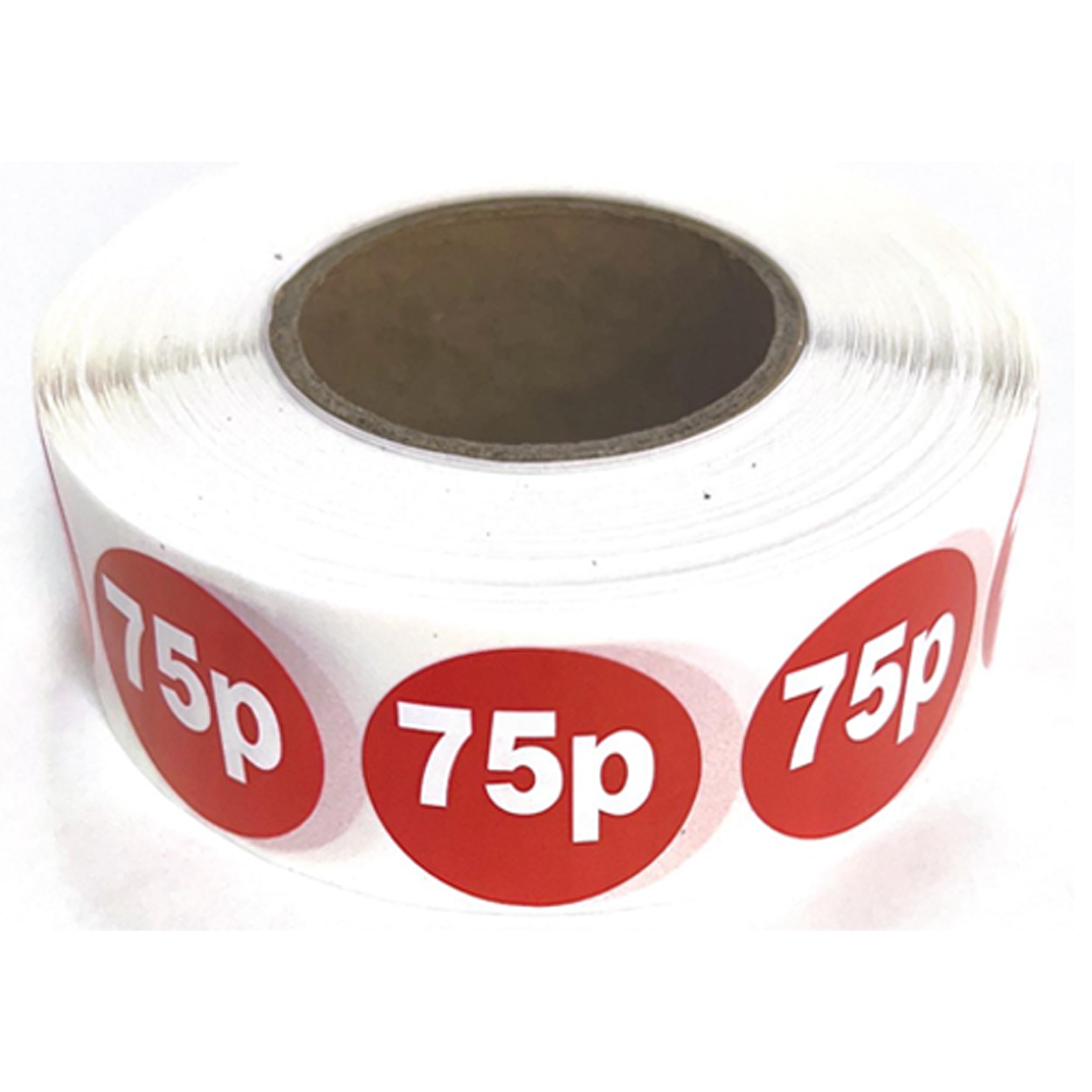 1000x 25 mm red Price self Adhesive Stickers Sticky Labels for Retail Display. (75P)