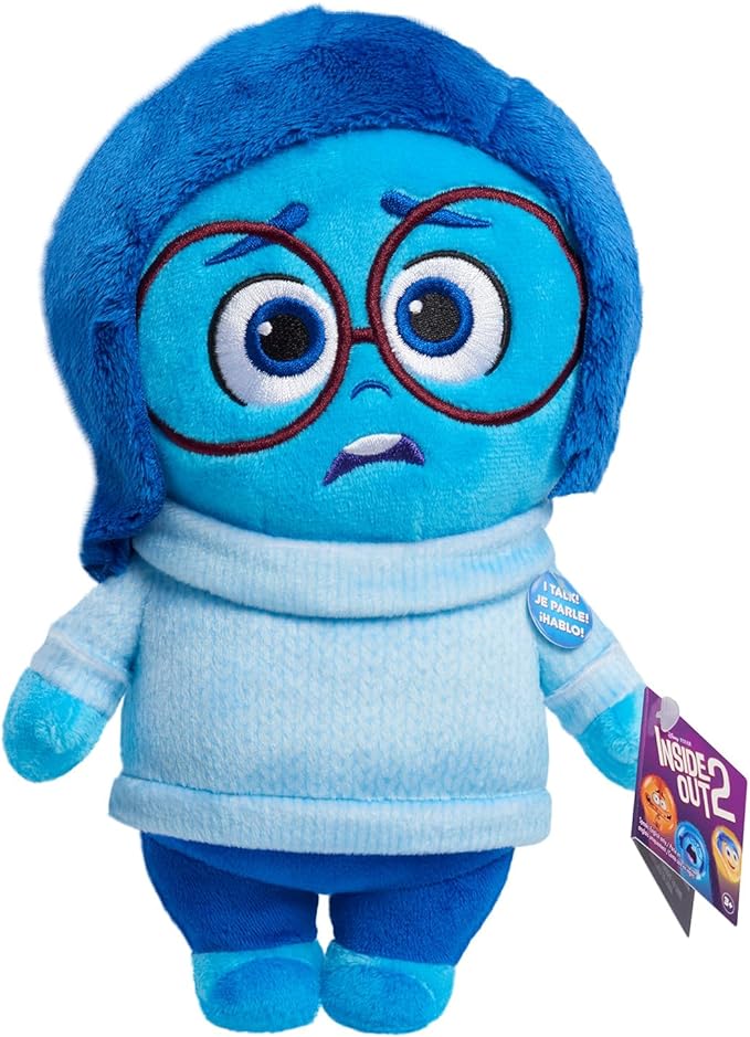 Disney Already Has New Leader 7 71eLUdSFiOL. AC SX679 Inside Out 2 Talk It Out Small Plush - Sadness, Easter Basket Fillers, Gifts, Presents, Kids Toys for Ages 3 Up by Just Play