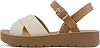 Sandalias planas Soda CHESTER para mujer, plataforma, hebilla en tobillo, correas cruzadas, color dorado rafia, talla 5.5 1