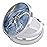 Nipichsha Pill Box, Small Pill Case for Purse & Pocket, Cute Travel Medicine Organizer, Portable Medicine Container Holder to Hold Vitamins, Medication, Fish Oil & Supplement, Dark Blue Marble