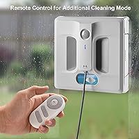 Vista 4 de HUTT Auto Window Cleaning Robot A1, Upgraded 4 Water Spray & 6000PA High Suction Power Window Cleaner with Laser Sensor Detection, Perfect for