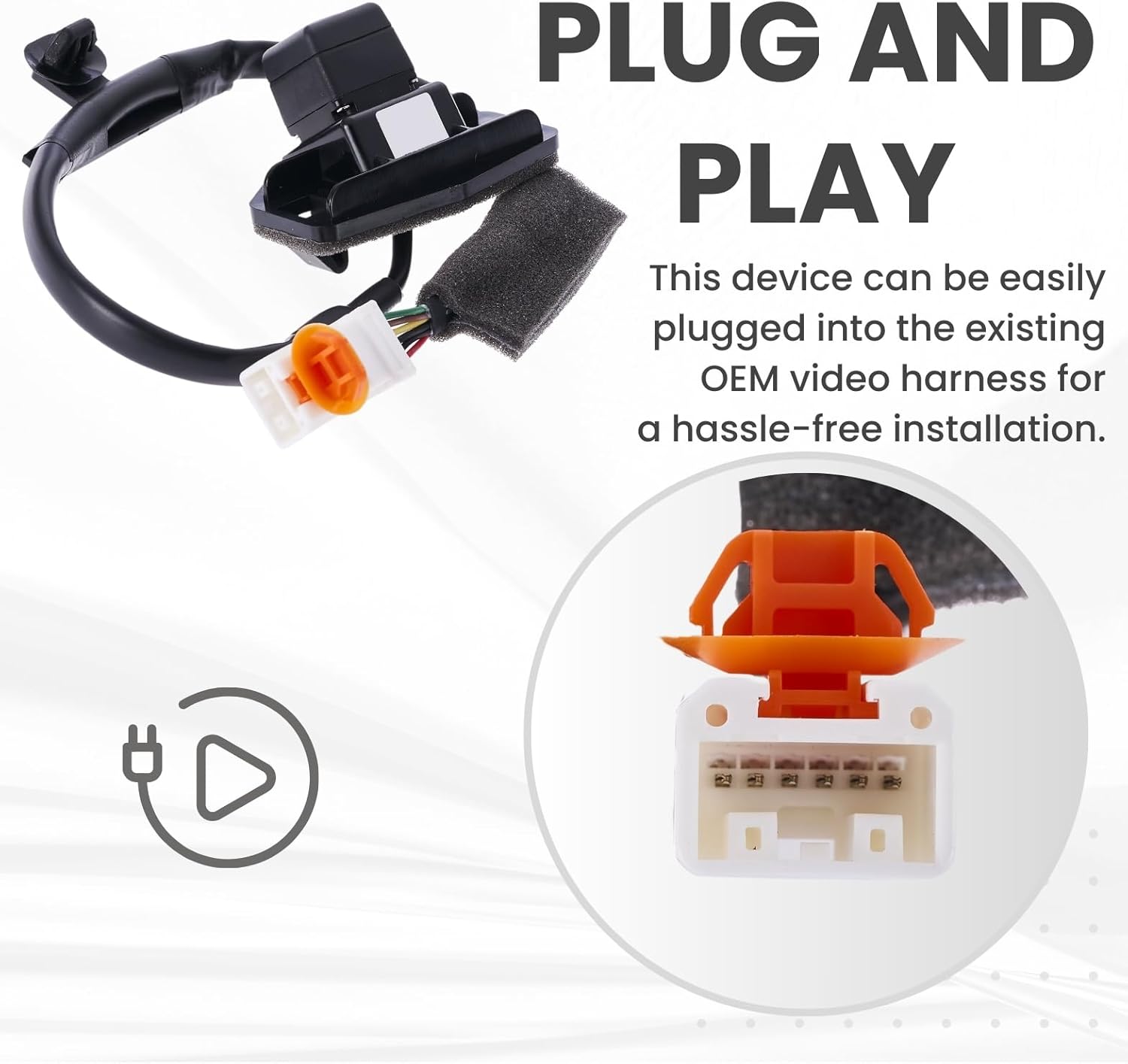 Backup Camera Replaces for 2007-2011 Honda CR-V OE Part # 39530-SWA-E01