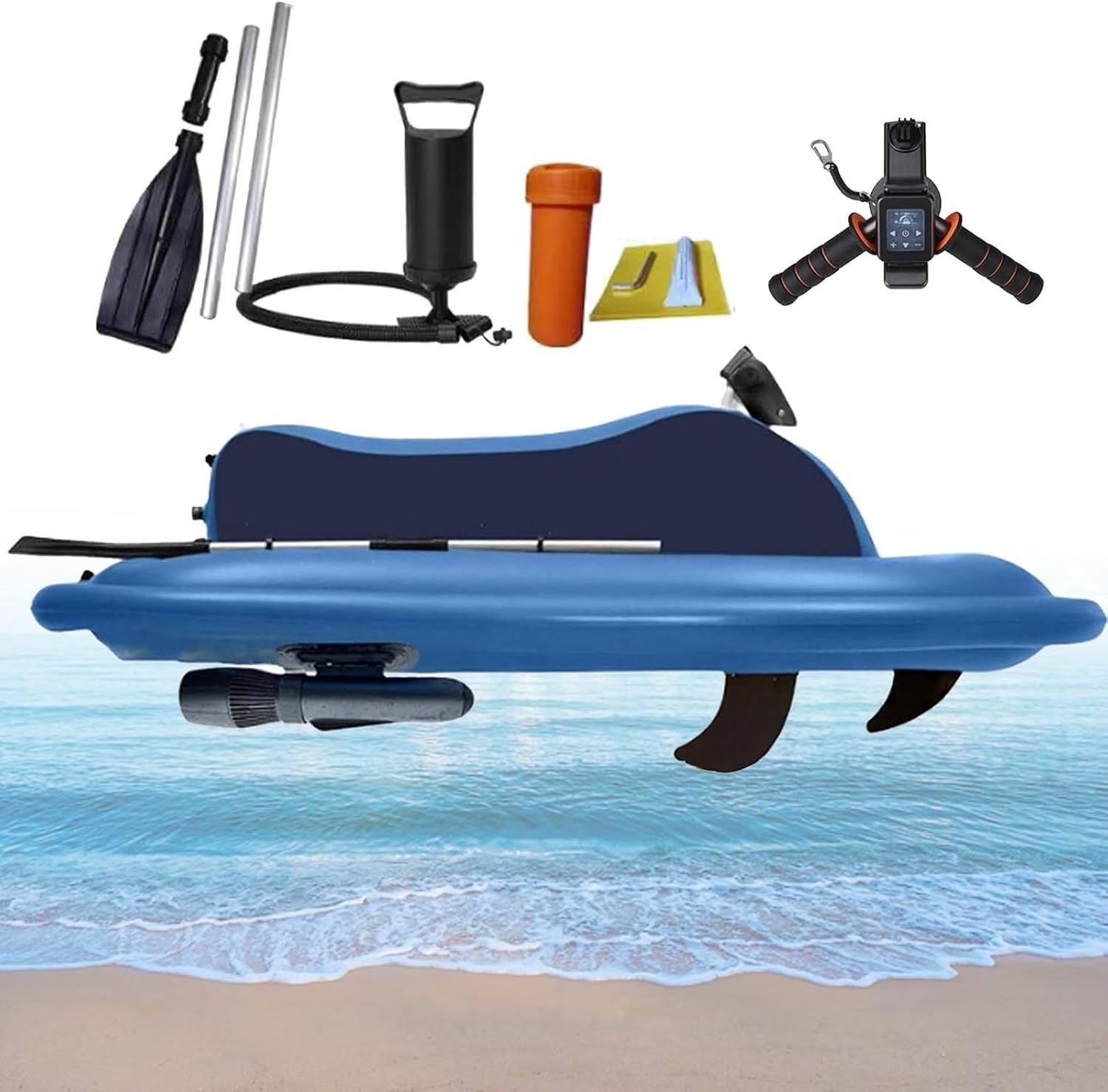 FJYAWEN Electric Water Scooter with Inflatable Boat 700W16A