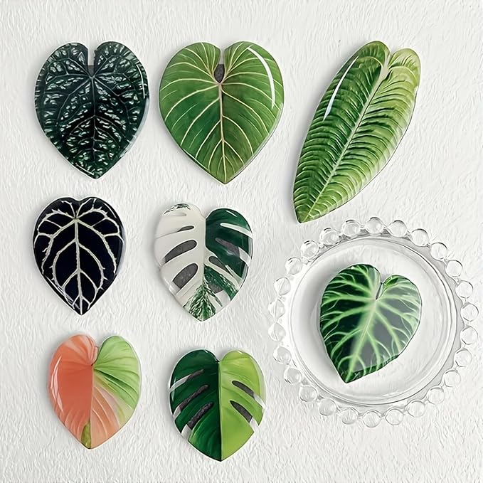 Imanes Decorativos en Forma de Hoja, Set de 8 miniatura 7