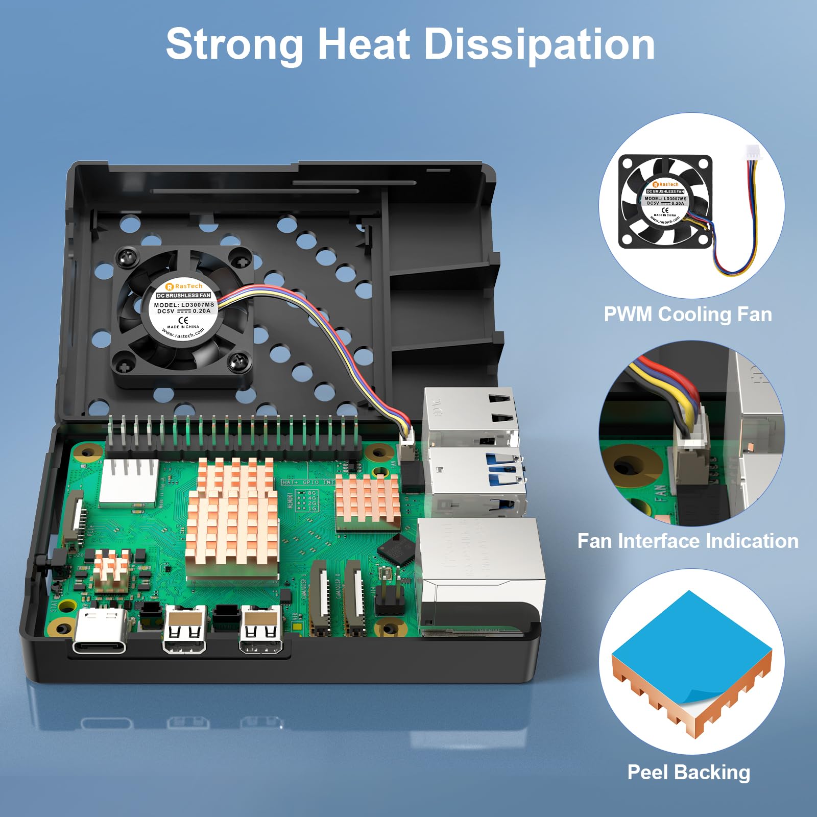 Vemico 8GB Kit for Rasberry Pi 5 Starter Kit with Pi5 8GB