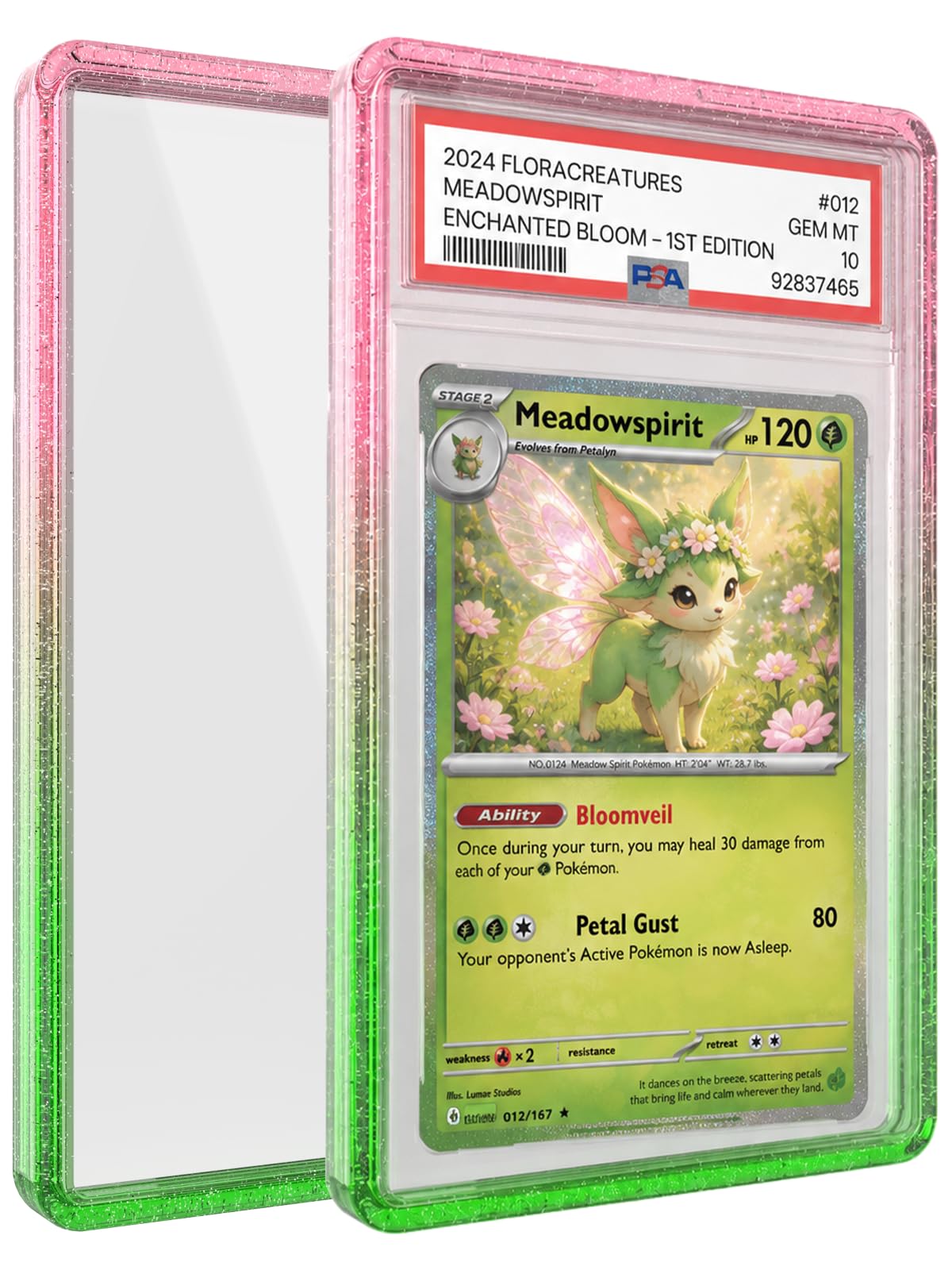 TUDIA LUCION Anti-UV Case for PSA Slab Guard | Petal | Protective Graded Card Display Hol…